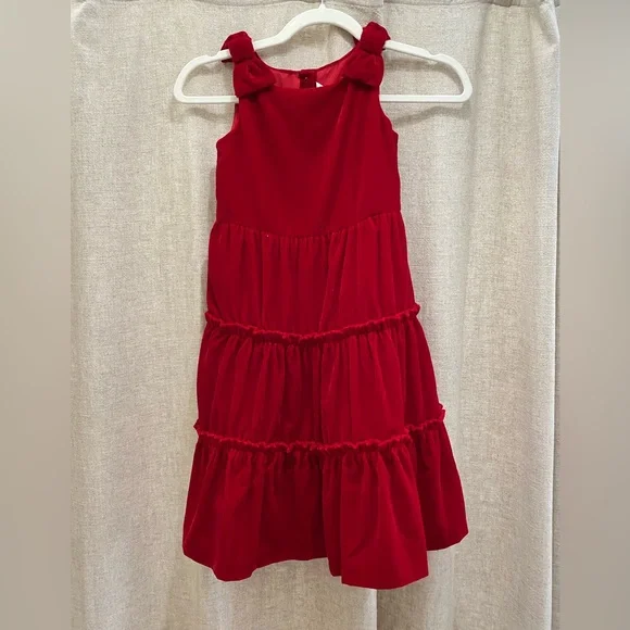 janie and jack red velvet dress Girl Holiday Red Velvet Lace Collar Dress by Janie and Jack